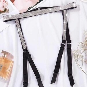 Victorias secret very sexy collection garter rhinestone